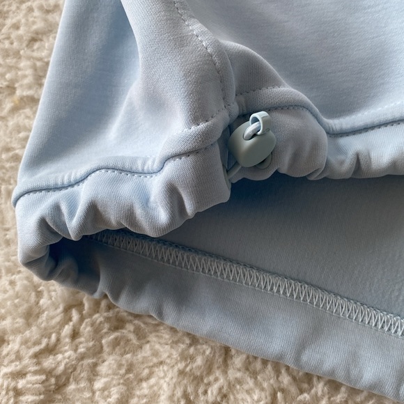 ❤️ Lululemon Brushed Softstreme Ribbed Half Zip Size 6 Light Blue NWT - Picture 10 of 10